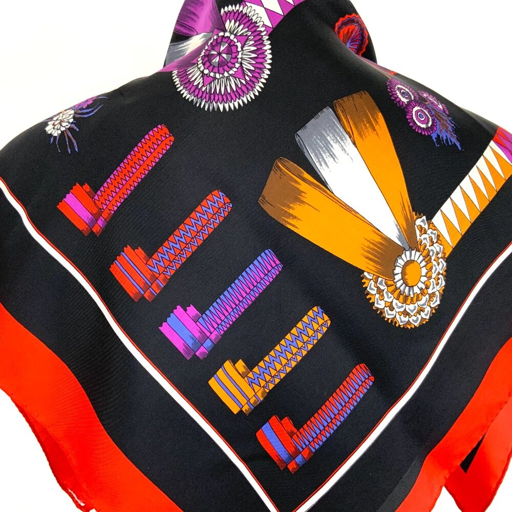 Designer-Inspired Squred Fashion Silk Scarf Y2K 30" - Picture 5 of 16